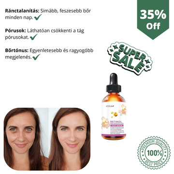 VOVA™ - Retinol arcszérum – A bőröd fiatalításának új szintje!