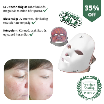 VOVA™ - Prémium LED fényterápiás arcmaszk